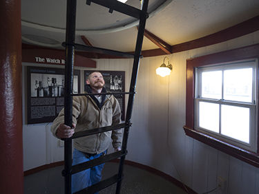 Seven Foot Knoll Lighthouse ladder